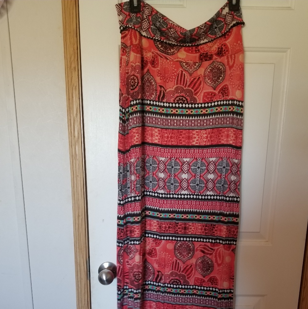 Deb XL fold over maxi skirt